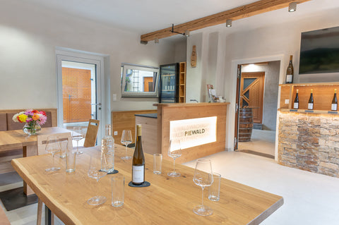 Verkostungsraum im Weingut Piewald in Spitz an der Donau